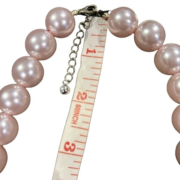 Pale Pink Faux Pearl Necklace by Stephan & Co. - Picture 4 of 8